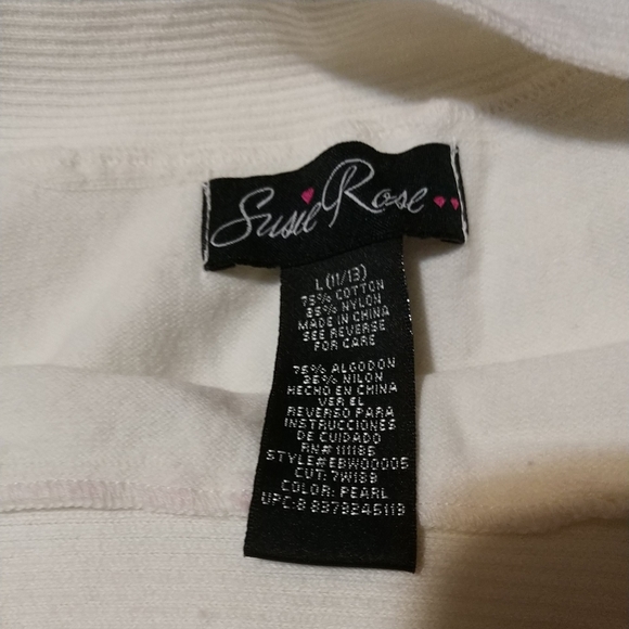 🆕Susie Rose Ivory Sweater Long Sleeves Junior Large 11/13 - Picture 3 of 11